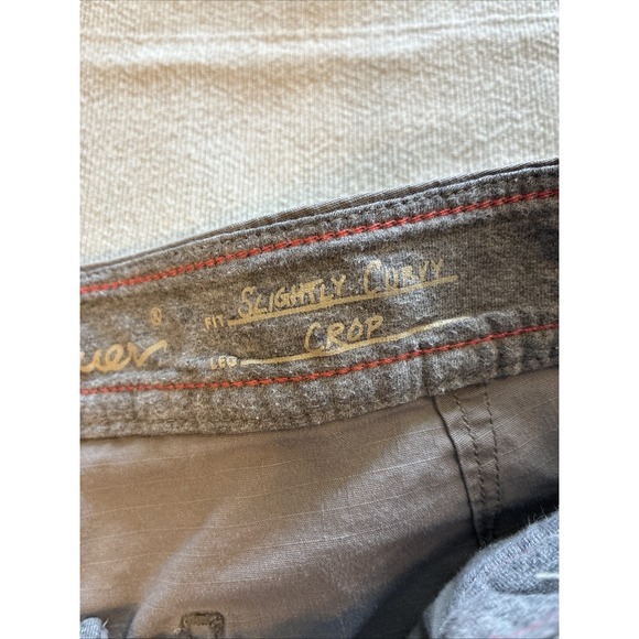 Eddie Bauer Women's Pants 12 Gray Capri Cargo Gorpcore Hiking Grunge Mid-rise - Picture 8 of 16
